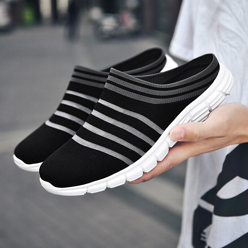 Men Shoes Lightweight Comfortable Breathable  Summer Shoes Women Flats Plus Size 35-46 Outdoor Walking Casual Shoes Men