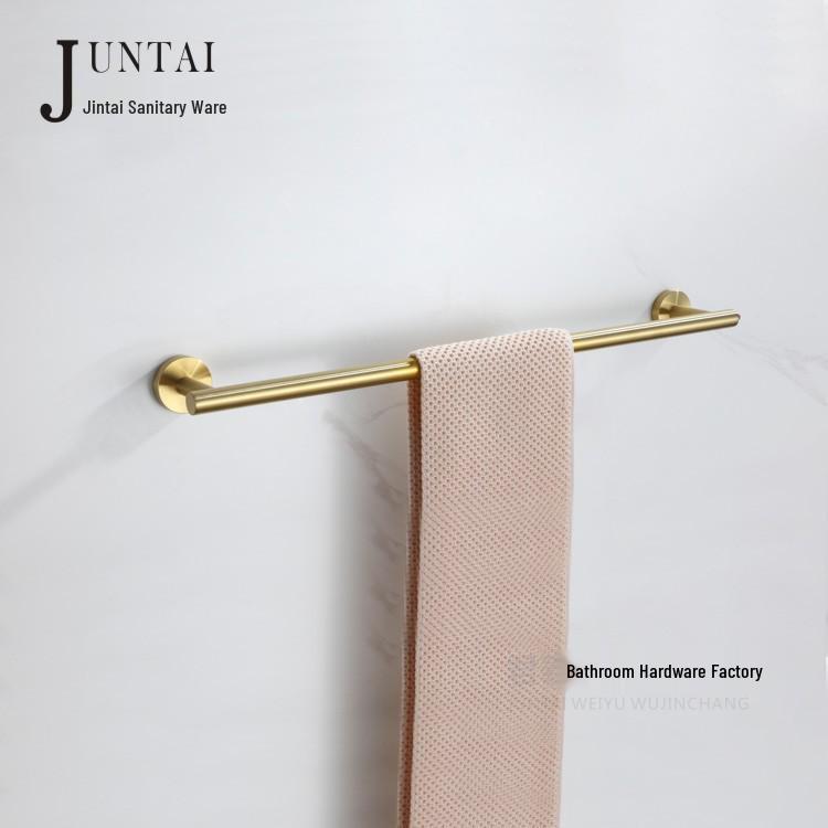 304 Stainless Steel Gold Bathroom Towel Rack Set