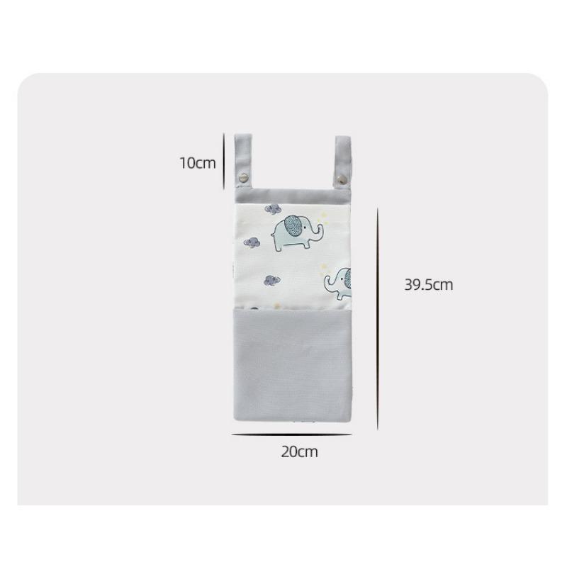 Babybett-Organizer, Bett-Aufbewahrungstasche zum Aufhängen, Windel-Organizer, Kinderspielzeug-Tasche, Babybett-Tasche, Neugeborenenbett-Nachttisch-Organizer