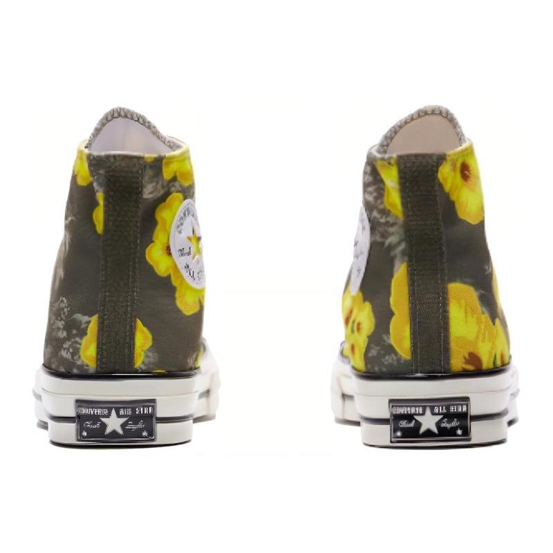 Converse Chuck Taylor 70S Comfortable and Breathable High-Top Espadrilles Unisex Yellow