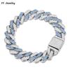 14mm Crystal Miami Iced Out Cuban Link Chain Bracelet For Men&Women Full Rhinestones Charms Hip Hop Jewelry Chain Wholesale Gift