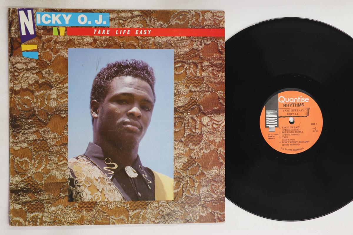 

LP Record NICKY O.J. Take Life Easy MML2721 QUANTISE RHYTH 1992 Jamaica Reggae Ska Dub Used