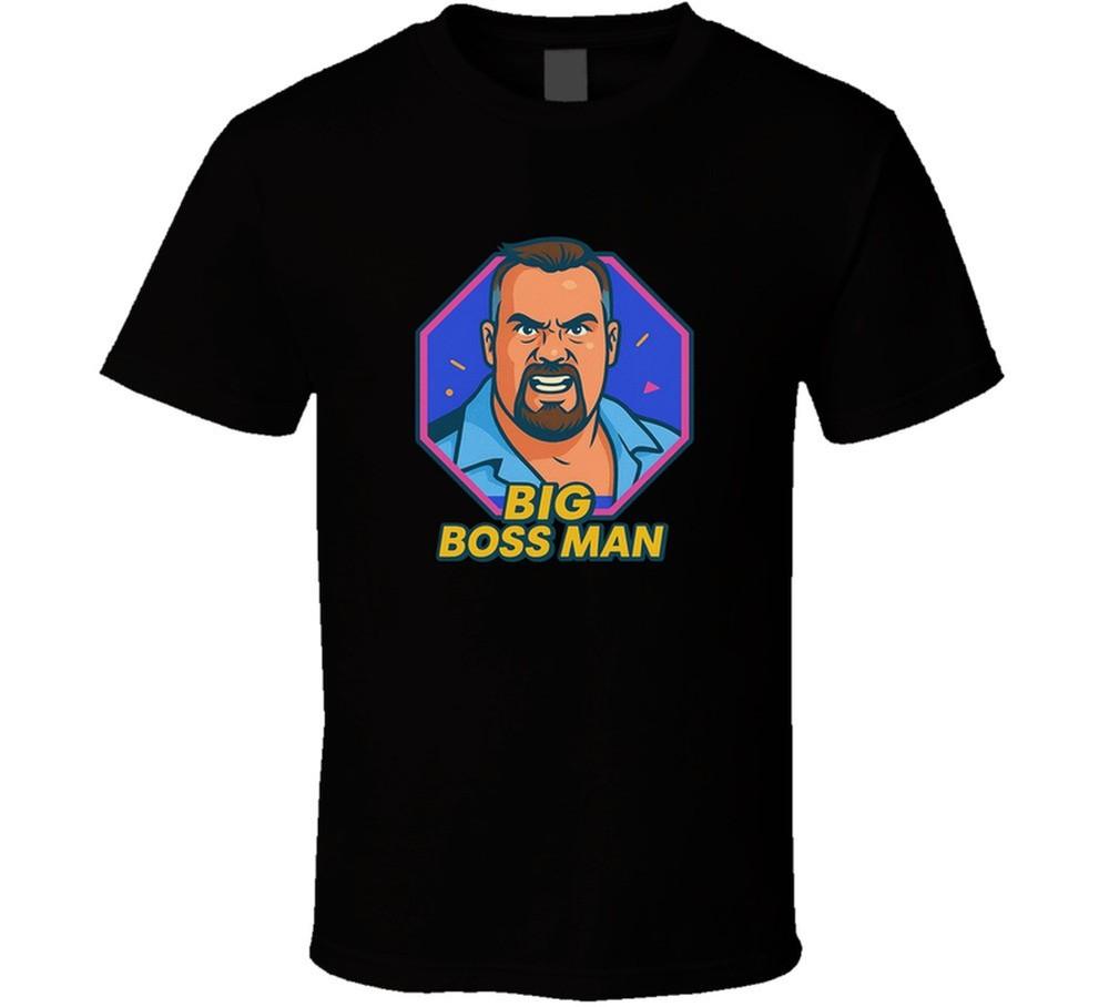 The Big Bossman Retro Wrestling Cartoon T Shirt Unisex T-Shirt S