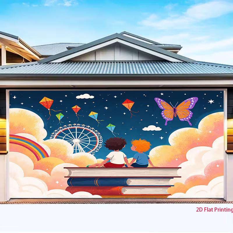

2D Kids Reading Adventure Photography Backdrop for Book & School Events 47.2x31.5inch/120*80cm