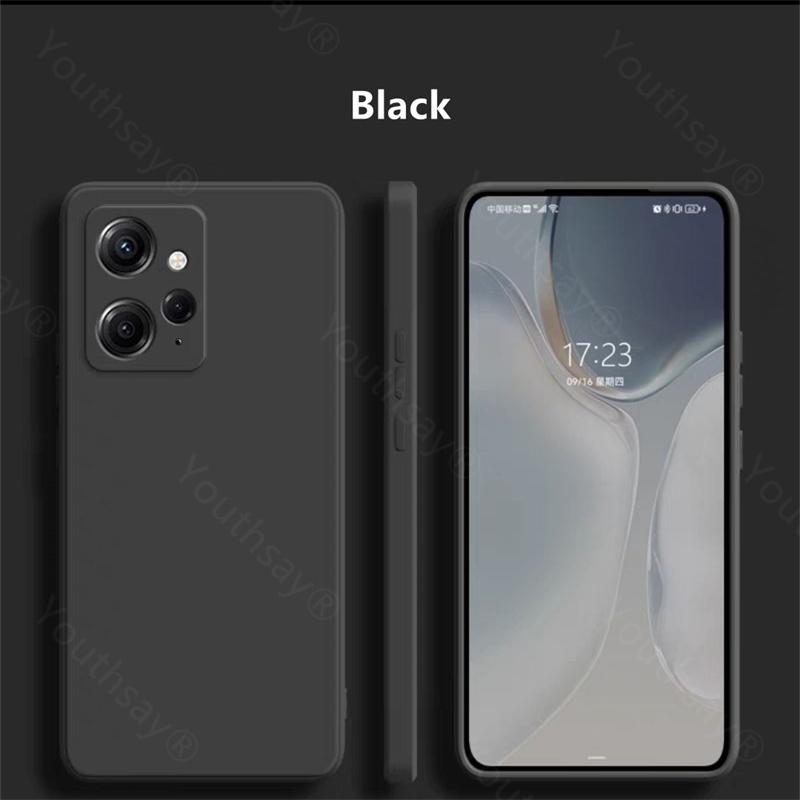 

Для Xiaomi Redmi Note 12 Global Case Redmi Note 12 Cover Funda Liquid Silicone Soft TPU Case For Redmi Note 12 Pro Plus RedmiNote12 4GGlobal чёрный