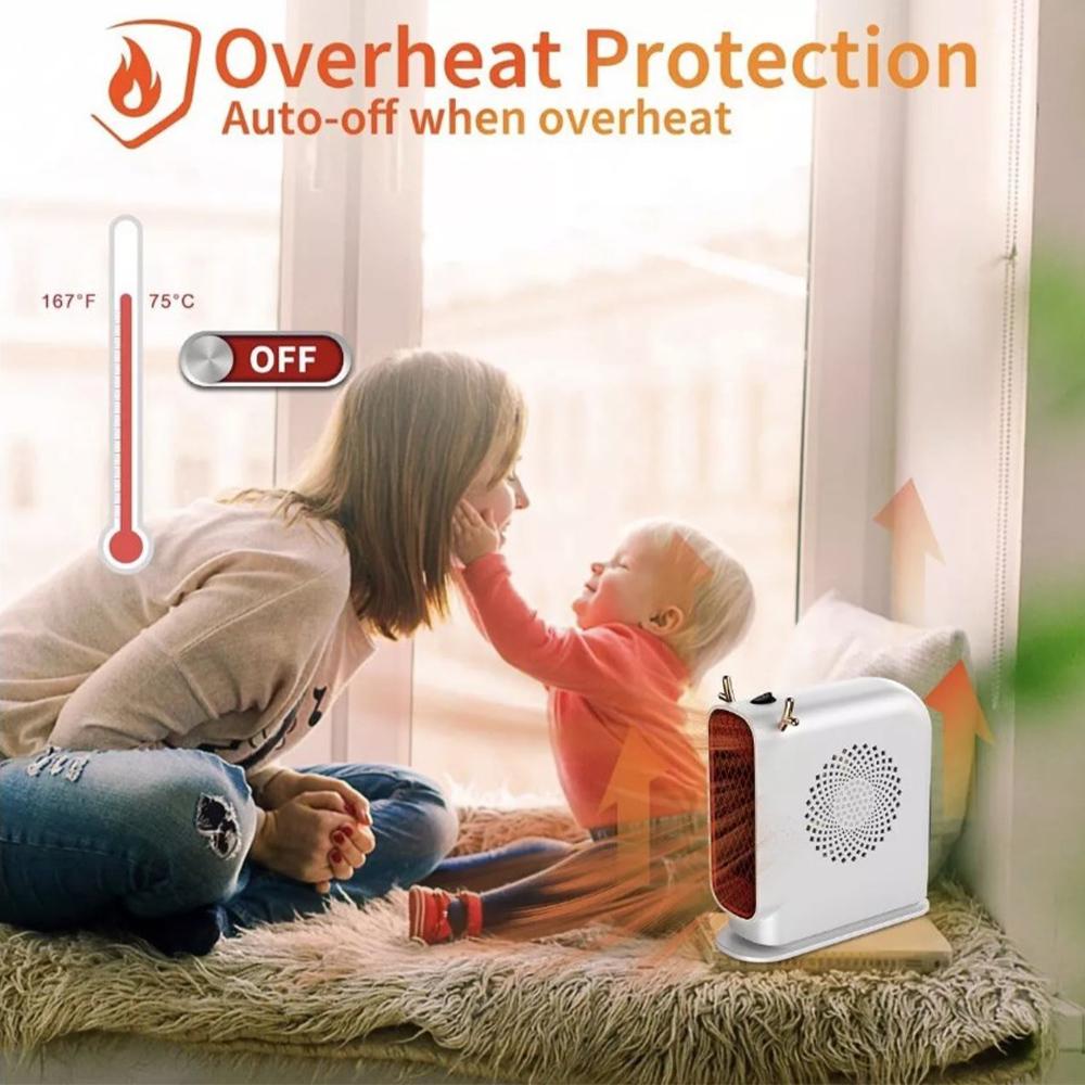 Portable Mini Electric Heater Fast Heating Energy Saving Handheld Warming Device Ideal For Home Use Dormitory Heating 500W