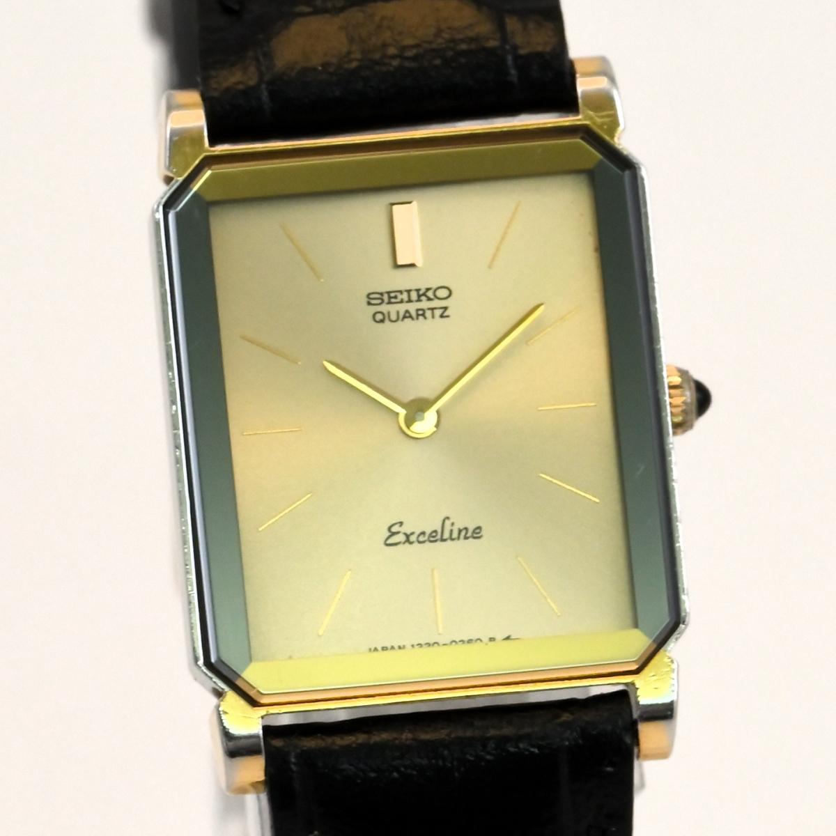 

[Б/У] Женские часы SEIKO EXCELINE КВАРЦ 19мм Корпус формы танк Реф.1220-5090