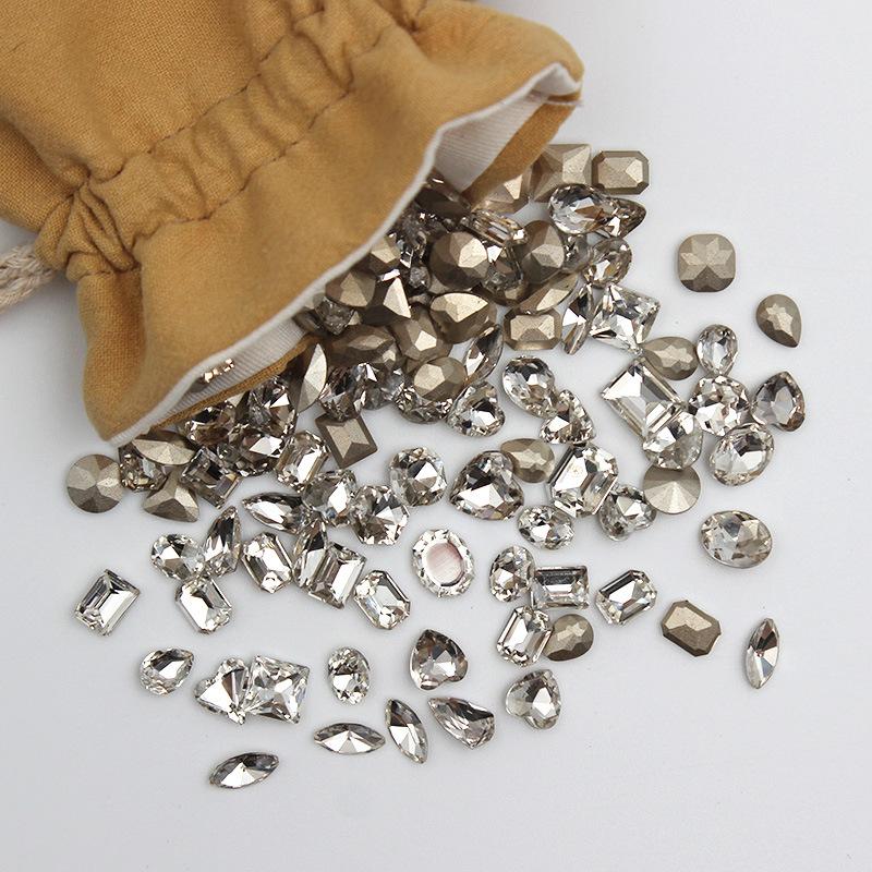 Nail Art Drill Whole Batch By Catty Nail Art Special-Shaped Diamond Burst Flash Color Pointed Bottom Diamond Crystal Glass Mixed Diamond Nail Art