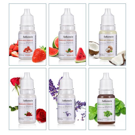 10ml 24 Flavors Essence Mini Edible Easy To Use Long-lasting Lightweight Handmade Soap Tool Grapeseed Oil Food Additives Fragrance