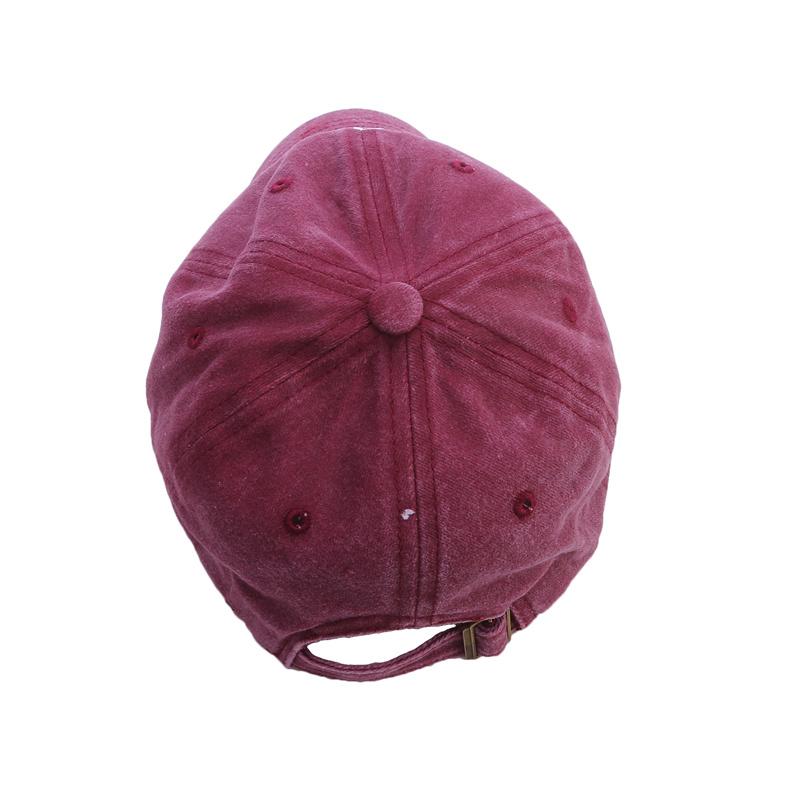 Retro Washed Aged Baseball Hat Fashion Letter Printed Peaked Caps Solid Color Duck Tongue Cap Men Women Sun Visor