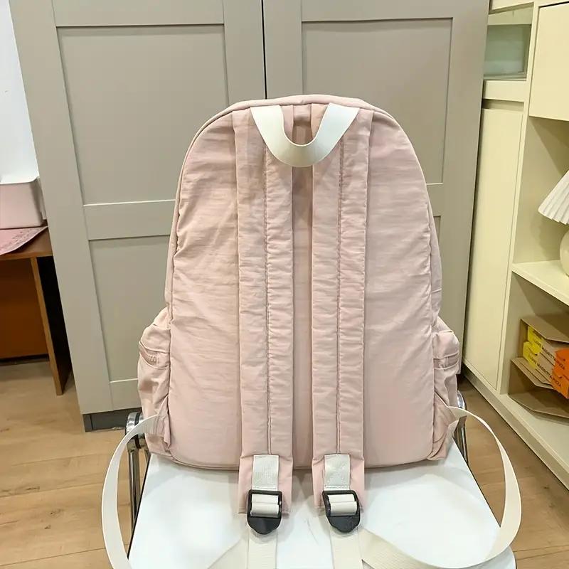 2025 Korean Backpack Women Ins Style College Bag - Simple Boho Versatile Rucksack Lightweight Casual Laptop Bag