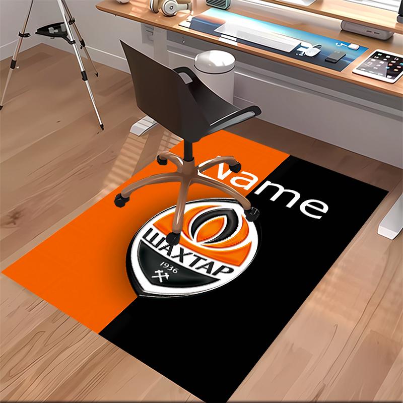Op maat gemaakte FC Shakhtar Donetsk Print Vloerkleed - Zacht, Wasbaar Antislip Binnentapijt, Woonkamer, Huis & Kantoor Decoratief Tapijt