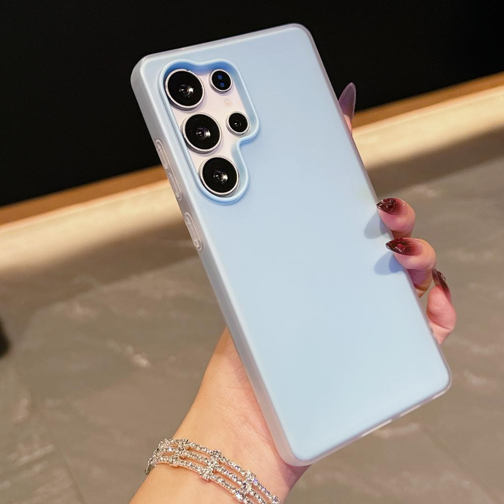 2-in-1 Candy Color Matte Jelly Hard Phone Case For Samsung S25 S24 S23 S22 Ultra Plus S25FE S24FE S23FE S21FE Shockproof Cover