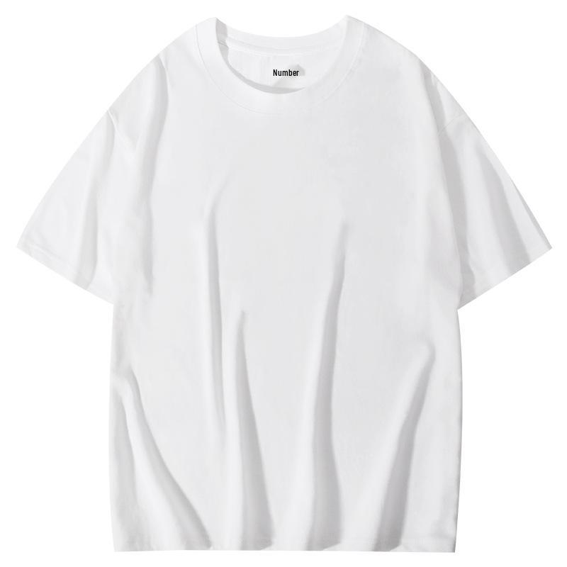 

210g Pure Cotton Combed Compact Mercerized Oversized Drop Shoulder Plain Solid Color T-Shirt for Corporate Customization 3XL білий