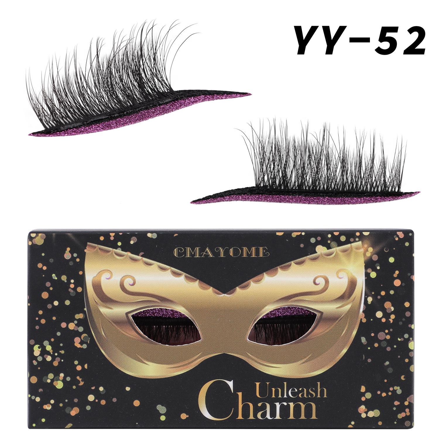 1 пара самоклеящихся цветных теней для век, накладные ресницы, праздничный стиль, натуральные густые завитые ресницы