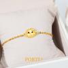 Porti 24k Gold 1.875g Snake Crown Chain Bracelet