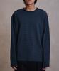 Daibeuin Uniform Stripe Long Sleeve (Indigo/Navy)