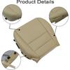 Driver Side Bottom Microfiber Leather Seat Covers Beige Tan Left Compatible with Acura MDX 2007 2008 2009 2010 2011 2012