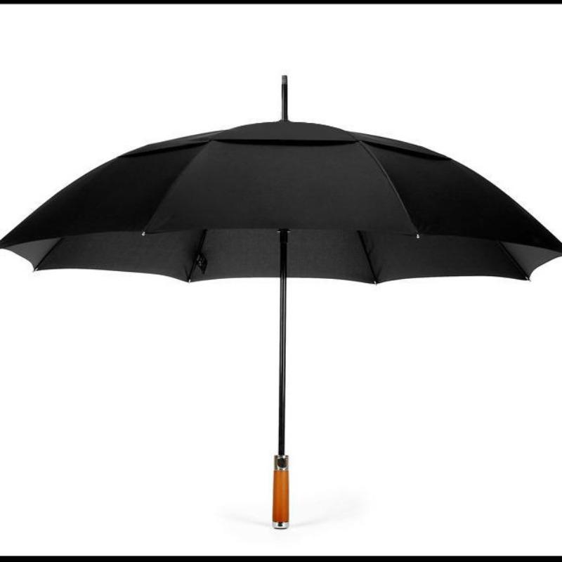 High-end Classic Business Long Wooden Handle Umbrella Enlarged Windproof Rainproof Double-layer Men s Business Golf Umbrella