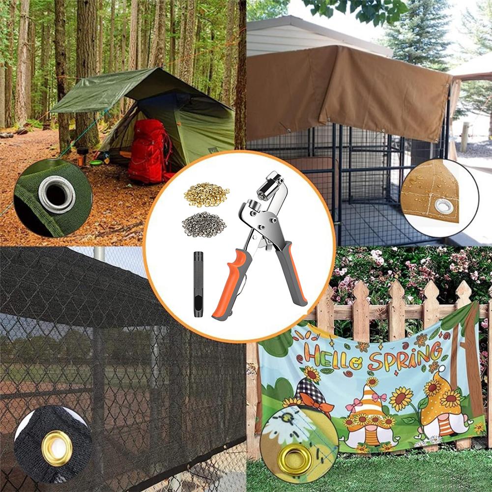 Szczypce do oczek 10,5 mm z oczkami Ręczna prasa Szczypce do oczek Ręczny dziurkacz Narzędzie do oczek do plandek tkanin