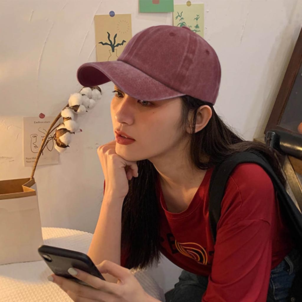 Baseballová čepice Praná bavlna Pánská Dámská Snapback Kšiltovka Vintage Hip Hop Kšiltovky Jednobarevná Tatínkova kšiltovka Kost Kšiltovka Outdoorová Ležérní Sportovní