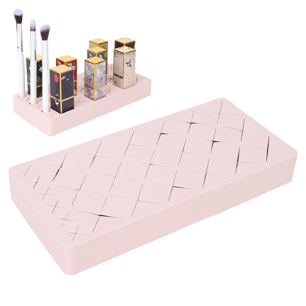 Silicone Lipstick Holder 24 Units Makeup Display Case for Makeup Brush Lipstck Jewlry Nali Oil