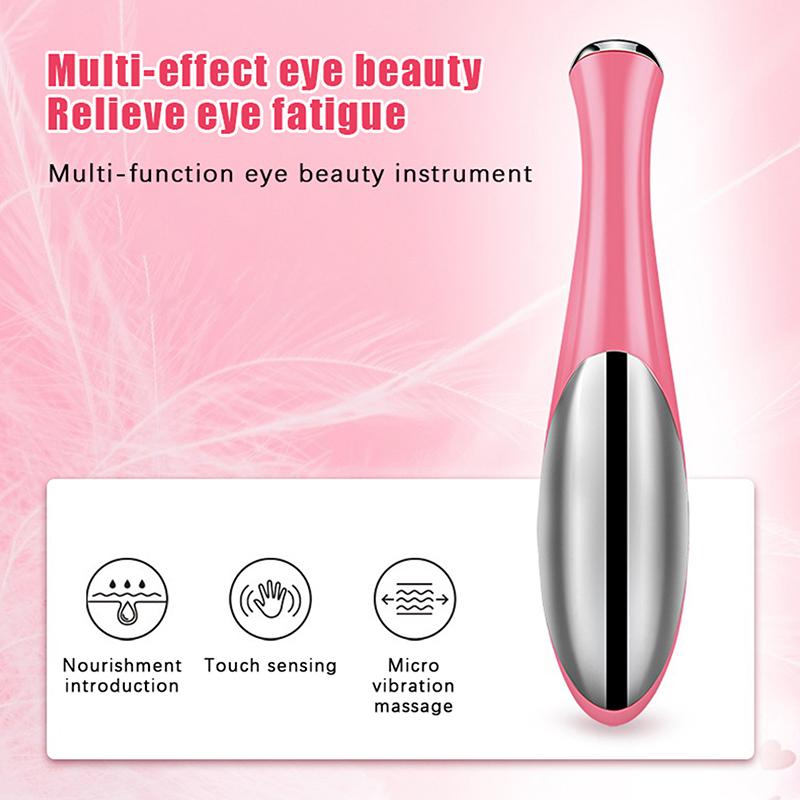 1 szt. Przenośny elektryczny masażer do oczu Mały kosmetyczny do pielęgnacji twarzy i oczu Zasilanie bateryjne Lekki i przenośny