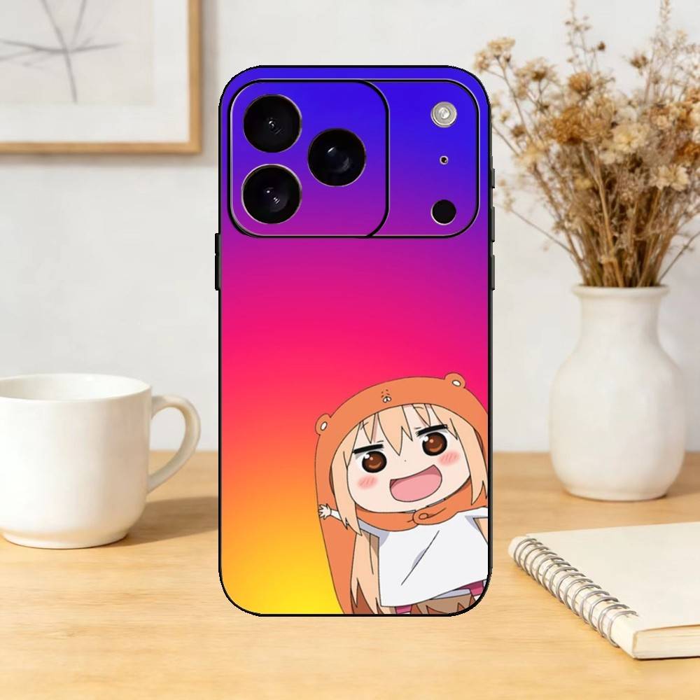 Mimouto!Umaru-Chan Phone Case Silicone Black Soft For IPhone 17,16,15,14,13,12,11,SE,Plus Pro Max