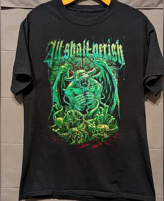 All Shall Perish Band Geschenk Für Fan T-Shirt Tops T-Shirts Herren Damen Schwarz Alle Größen S-4XL
