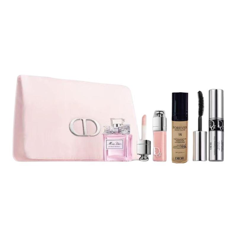 

DIOR Blooming Bouquet Cosmetic Perfume Sample Set Easy to Apply Color Improves Skin Color Four-piece Set + Cosmetic Bag Mother s Day Gift for Mom белый