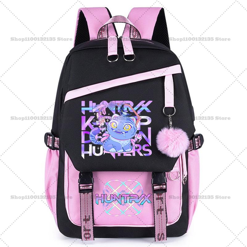 Kpop Dämonenjäger Rucksack für Junge Mädchen Schülerin Teenager Schultaschen Damen Herren Rucksack Kawaii Reise Rucksack Mochila Hohe Qualität Geschenk