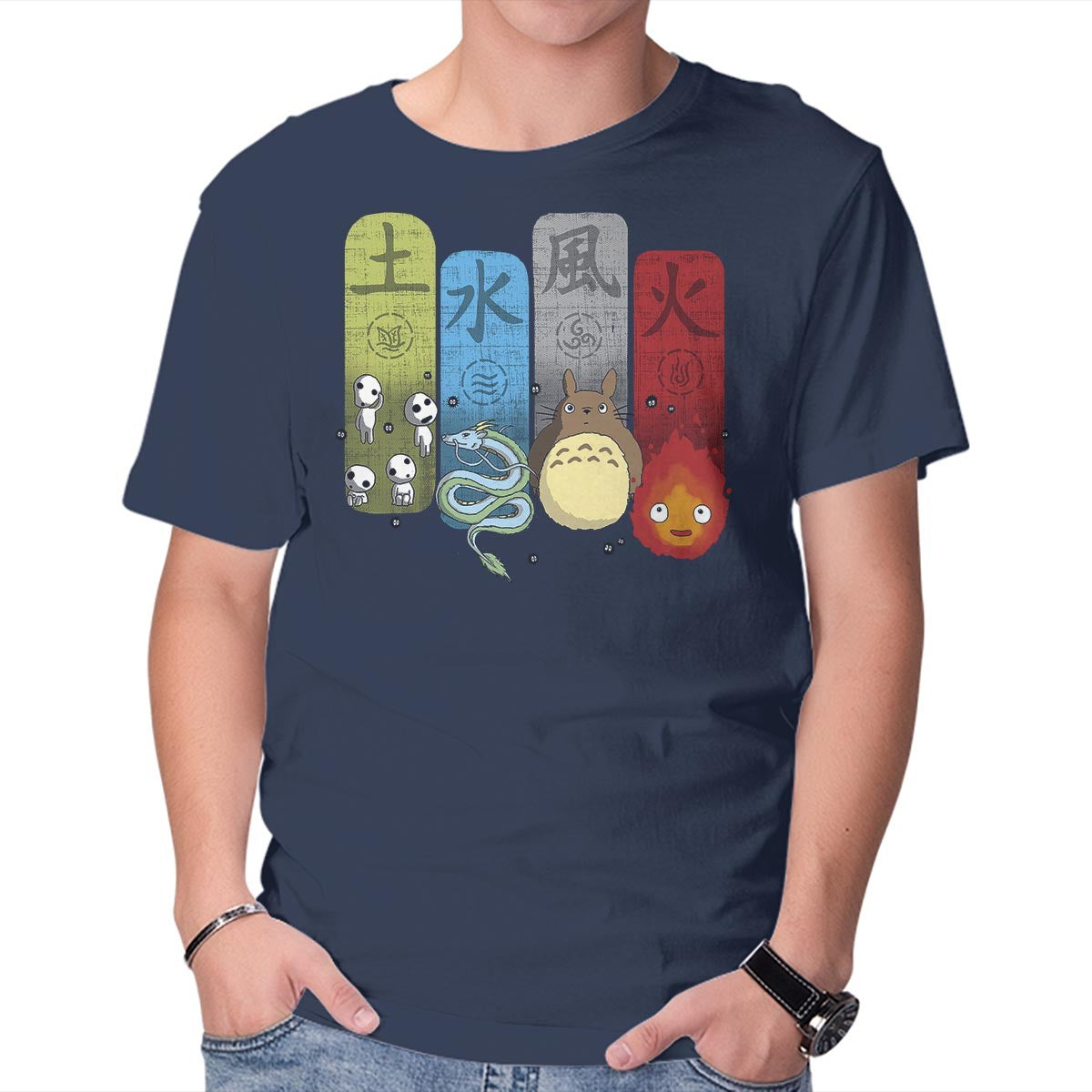 Unisex Crew Neck T-Shirt Elemental Charms Graphic Short Sleeve Casual Tee XXL