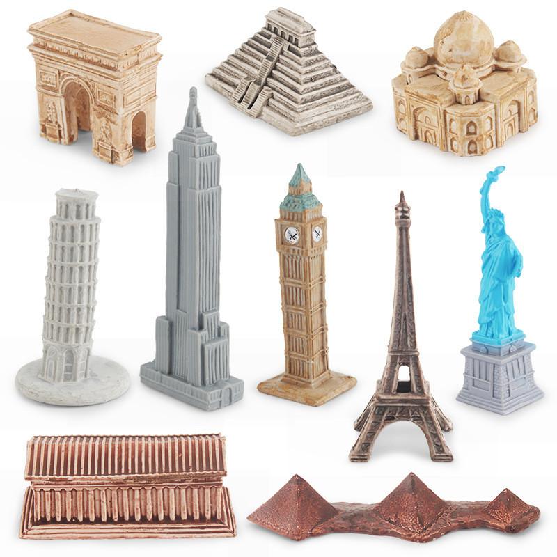 Educational Pvc Landmark Building Model Toy For Kids Featuring Global Architecture