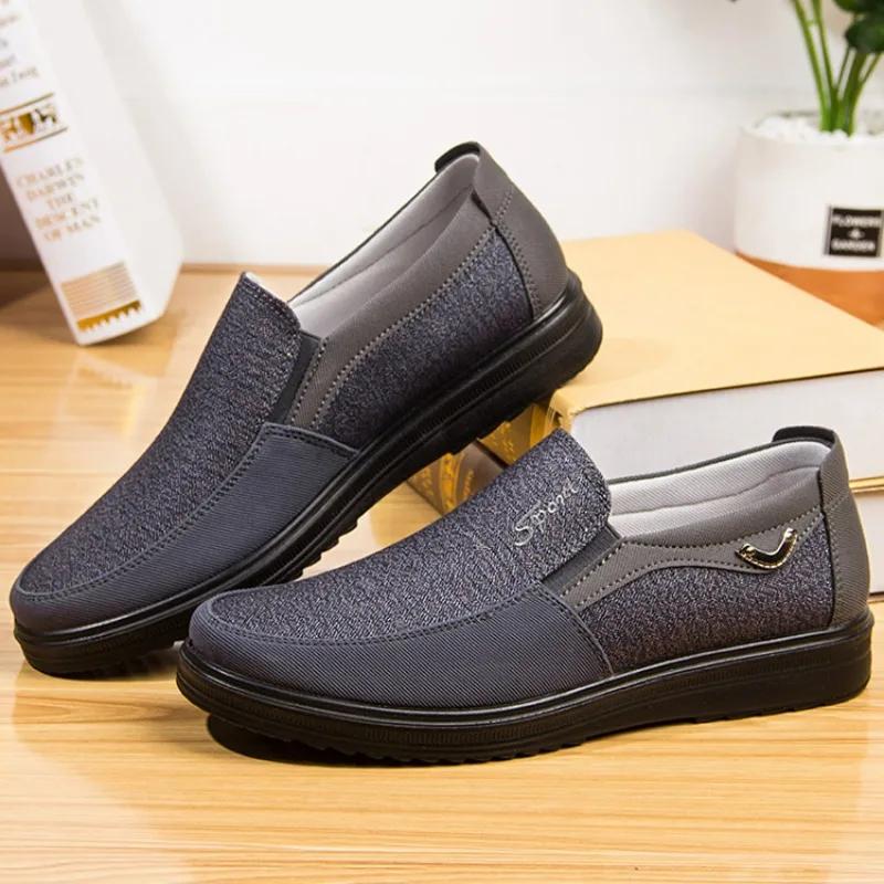 Fashion Men's Canvas Shoes New Summer Classic Loafers Men Casual Shoes Breathable Lightweight Flat Plus Size Male Sneakers Tenis Hombres