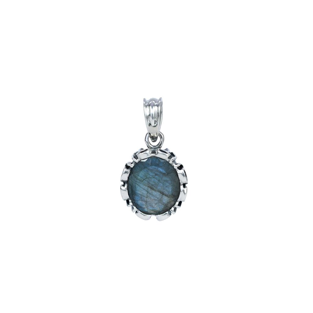 Real Citrine Minimal Pendant for Women 92.5 Silver Obval Gemstone Pendant for Her