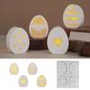 Unique Designs Eggs Mould Flexible Silicone Materials for Epoxy Resin Jewelry Plate Candle Holder Home Storage Craft