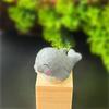 Cute Hand Carved Wooden Dolphin Figurine Small Handmade Animal Art Craft for Bedroom Desktop Home Decor