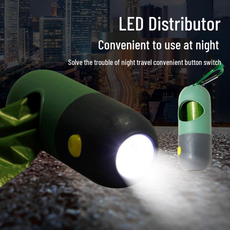 Dog Waste Box & Poop Scoop Set with Hanging Buckle and Leash Collar Storage