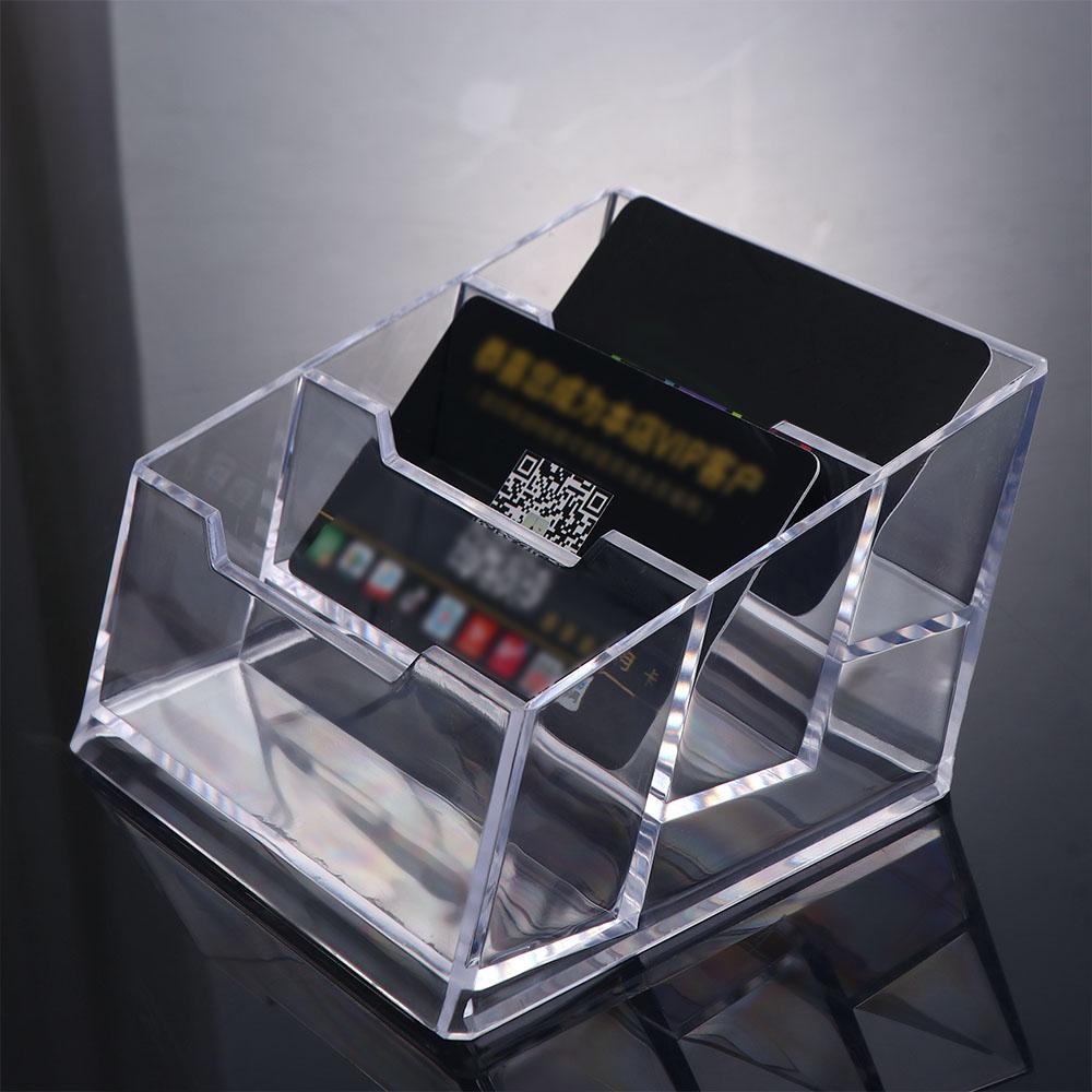 Table Organizer Cards Display Stand Name Card Rack Business Card Container Card Display Shelf