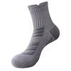 Men's Mid-Calf Running Socks - Thickened, Odor-Resistant, Autumn/Winter Style for Marathon and Basketball (Plus Size)