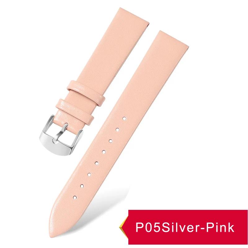 

Watch Accessories 12mm-24mm Genuine Leather Watch band For DW Daniel Wellington Watch Strap Fashion Pink Watchbands 22mm