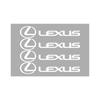 Innenaufkleber 4 Stück Auto-Scheibenwischer Reflektierende Aufkleber Karosserie Türgriff Wasserdichte Aufkleber für Lexus CT200h Fsport ES LS IS G