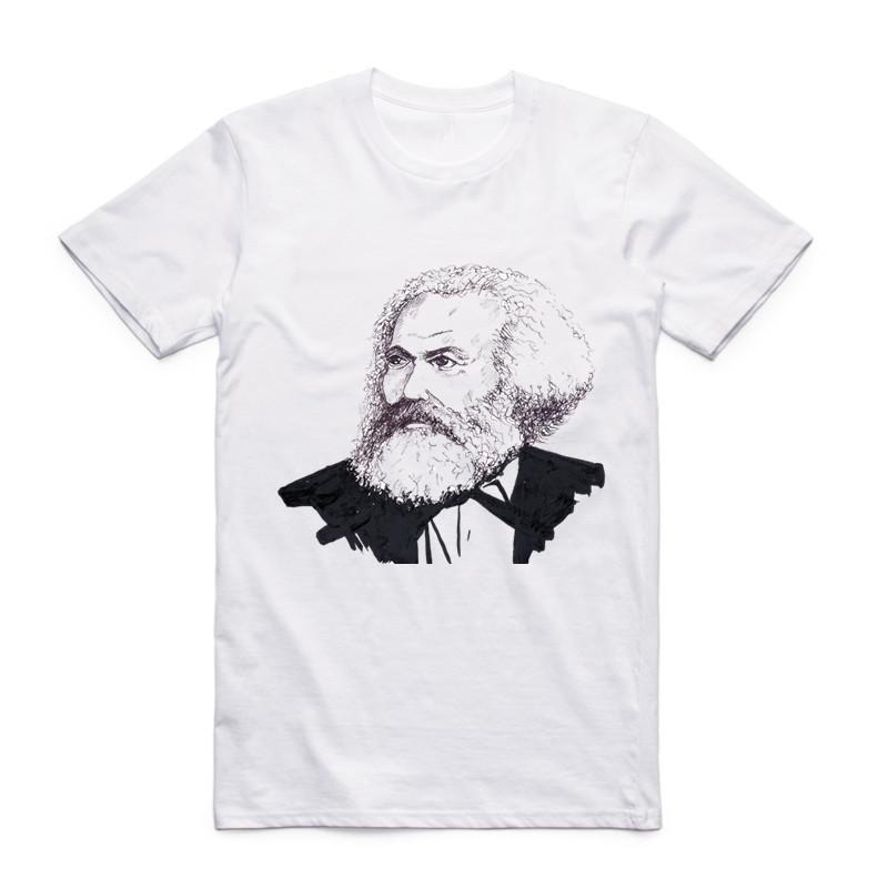 2019 Fashion Men Print MARXISM COMMUNISM CCCP T-shirt O-Neck Short Sleeve New Summer Style Casual Karl Marx Top Tee T Shirt Swag