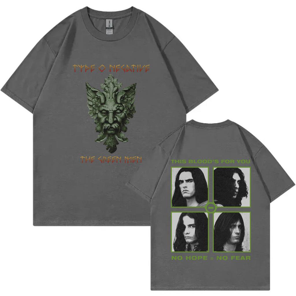 Rock Band Type O Negative Das Grüne Unisex Grafik T-Shirts Gothic Metal Übergroße T-Shirts Unisex Damenmode Vintage T-Shirt