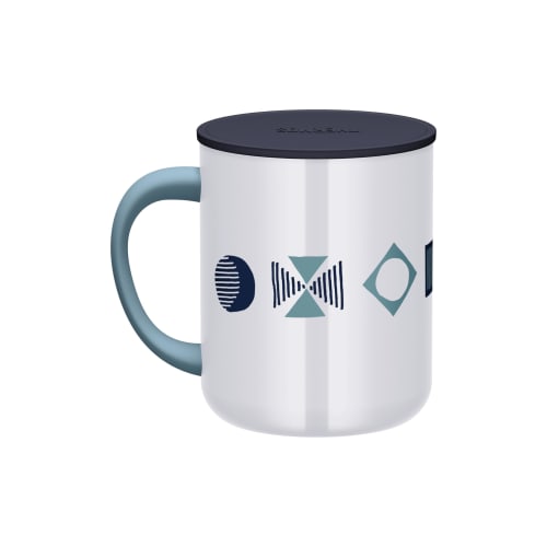 Thermos Vacuum Insulated Mug, 450ml, Navy Pattern, JDG-452LTD (NV-PTN)