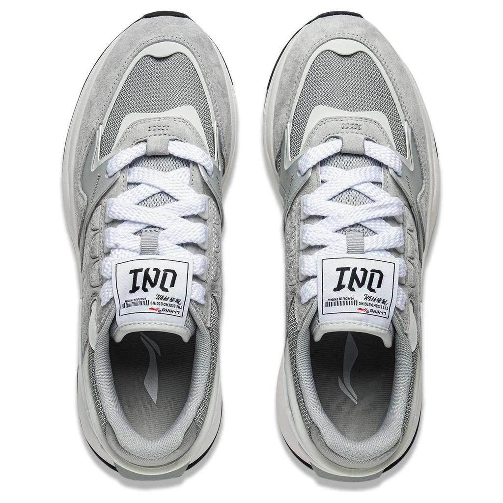 Li Ning 001 Original Aspiration V2 Lättviktiga Rebound Låga Casual Skor Herr Grå AGCV009-2