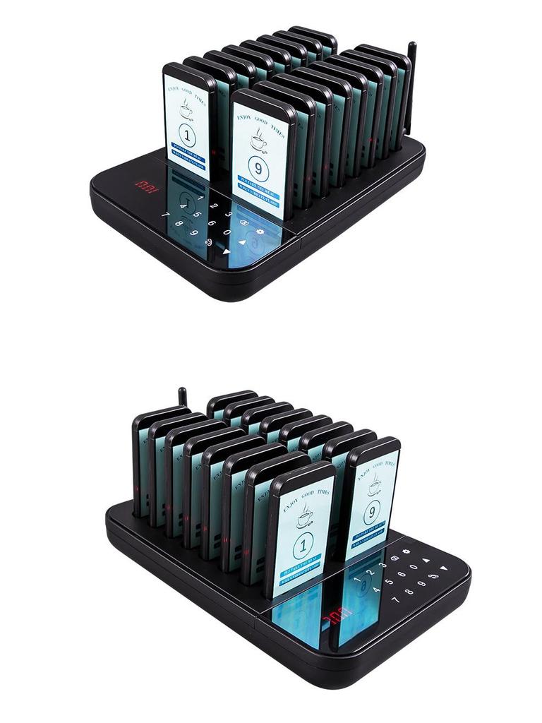 Milk Tea Shop Wireless 16-Unit Paging and Queue System