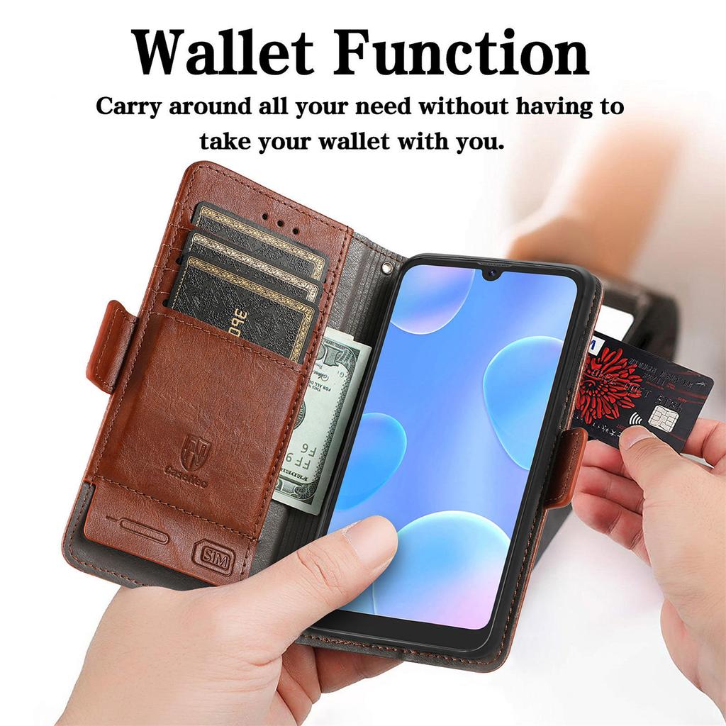 Multifunctional Magnetic Flip Cover Leather Case for Blackview A80/A52/Oscal C80/C70/Shark9 5G/Wave 6C/Wave 8C...Where Fashion Meets Function