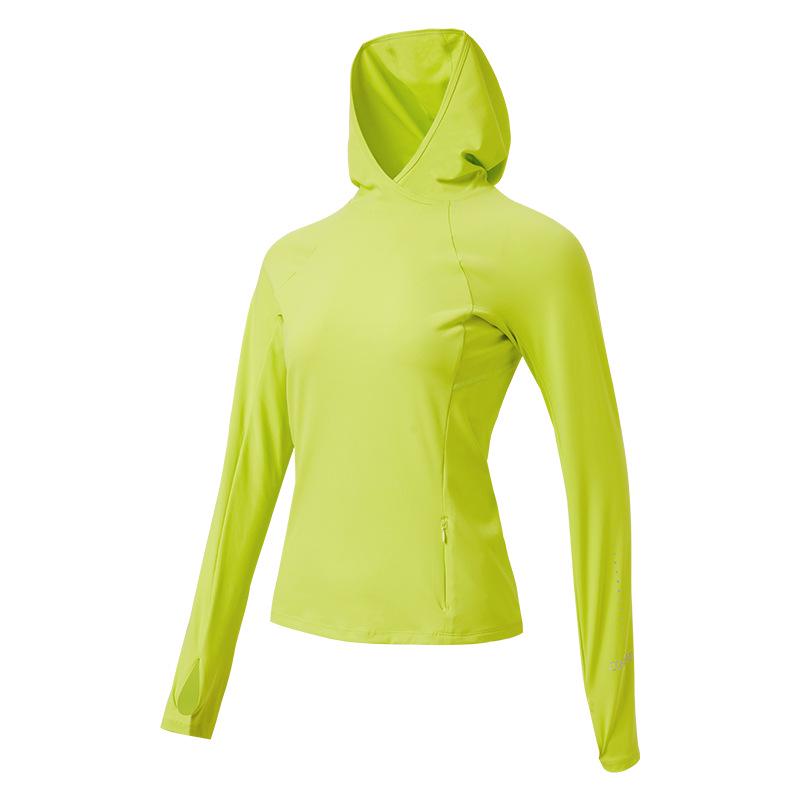 

Женский весенне-летний быстросохнущий пуловер с капюшоном: Высокоэластичный, Дышащий, Защита от солнца, Приталенный крой, Толстовка для тренировок с длинным рукавом 2XL