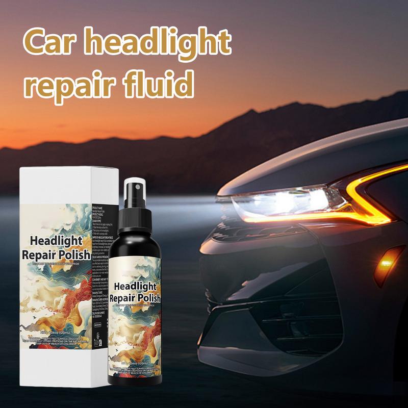 Car Headlight Restoration Polishing Cleaner Headlamp Scratch Remover Repair Cleaning Remove Oxidation Headlight Polish Liquid